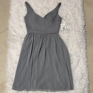 David’s Bridal Gray Dress